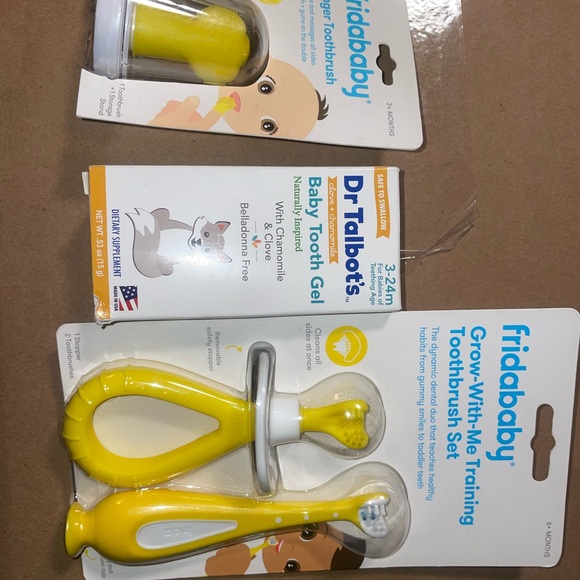 Yellow Grow-With-Me Training Toothbrush Set - Picture 1 of 3